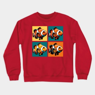 Pop Clownfish - Cool Aquarium Fish Crewneck Sweatshirt